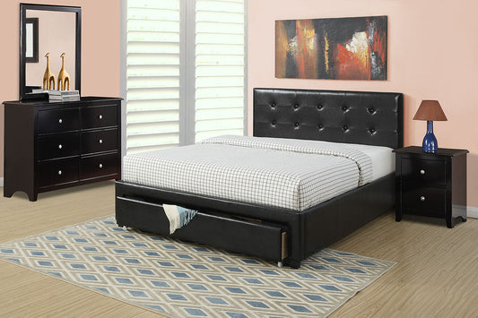 F9313F Full Size Bed Black