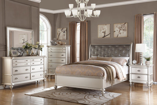 F9317Q Silver Queen Bed