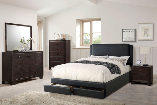 F9334EK  Eastern King Bed Black