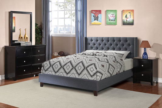 F9371Q Queen Bed Grey