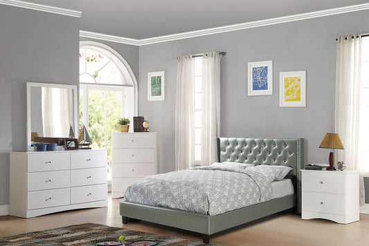 F9373Q Queen Bed Silver