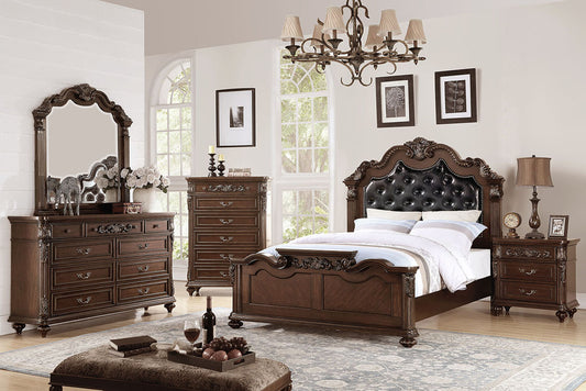 F9386Q Queen Bed Brown