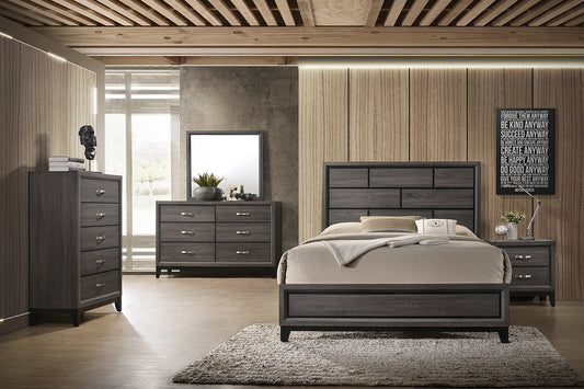 F9396Q Queen Bed Grey