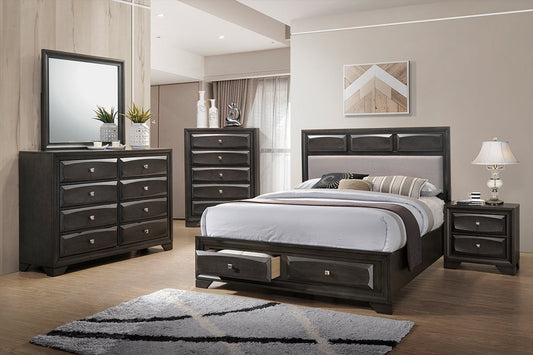 F9397Q Queen Bed  Charcoal