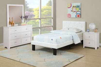 F9416F  Full Size Bed White