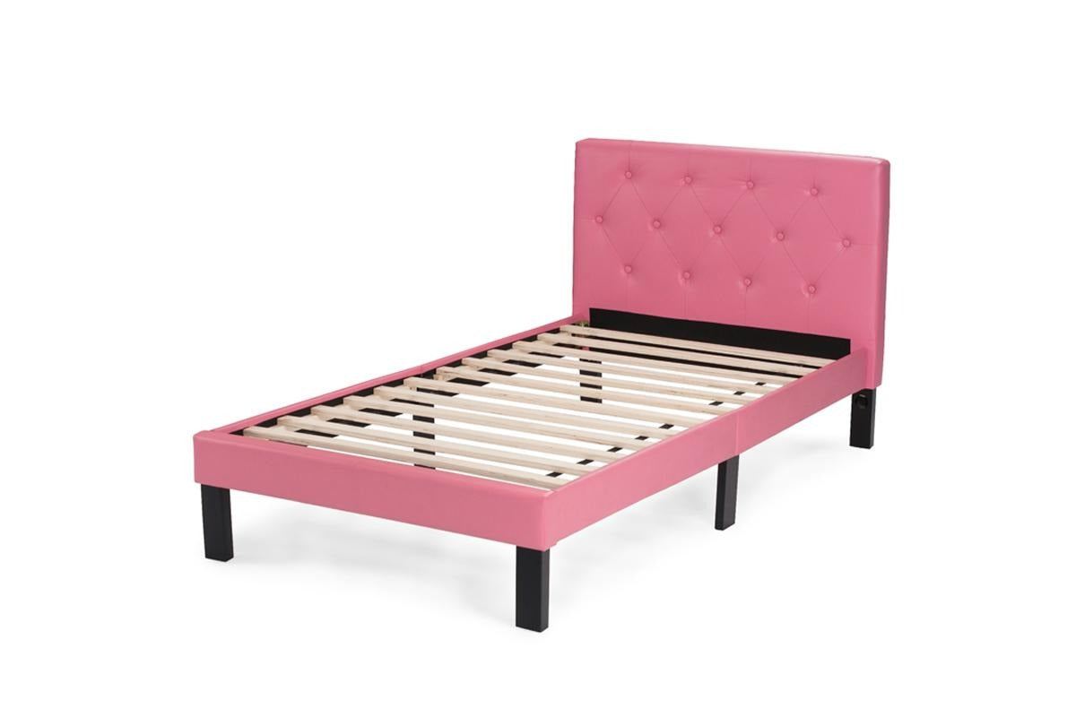 F9417F Full Size Bed Pink