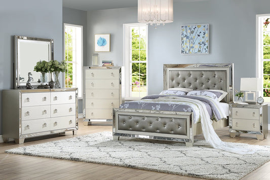 F9428EK Eastern King Bed Silver