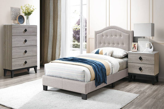 F9570Q Queen Bed Cream