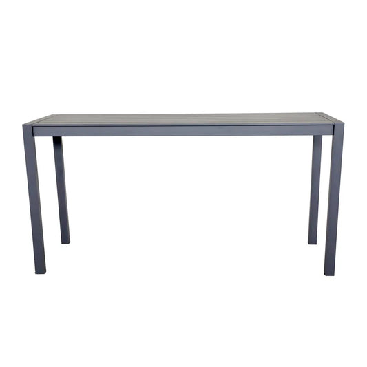 Rectangle Bar Table (Like Capri)- Cast silver
