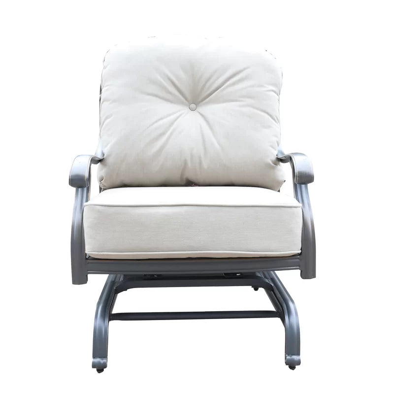 High Back Club Motion Chair with Cushion- Sand Dollar