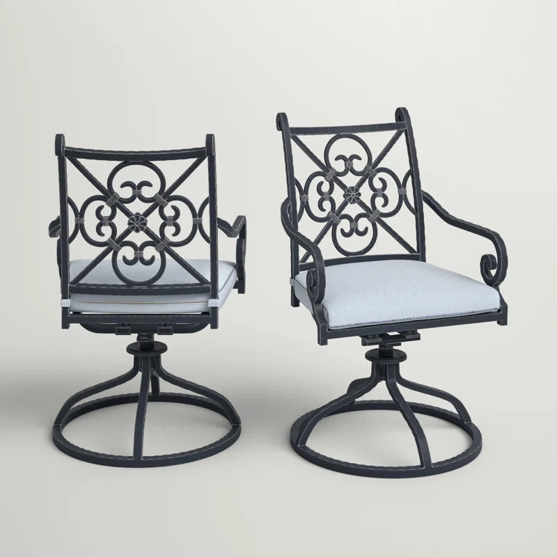 Outdoor Swivel Rocker with Cushion (set of 2)