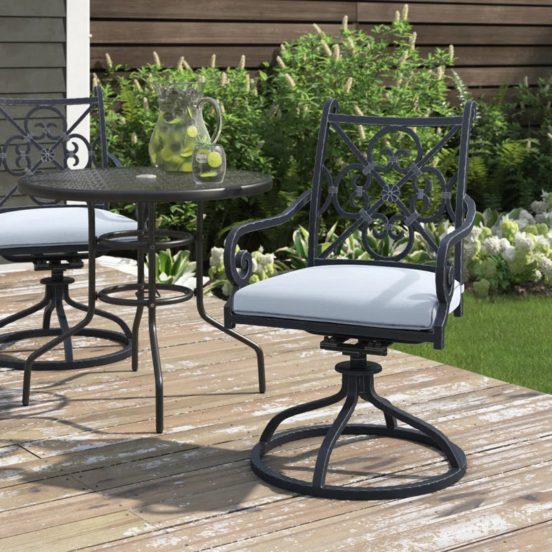 Outdoor Swivel Rocker with Cushion (set of 2)