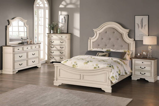 F9579EK Eastern King Bed  Cream