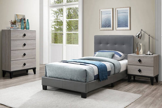 F9567F Full Bed Grey