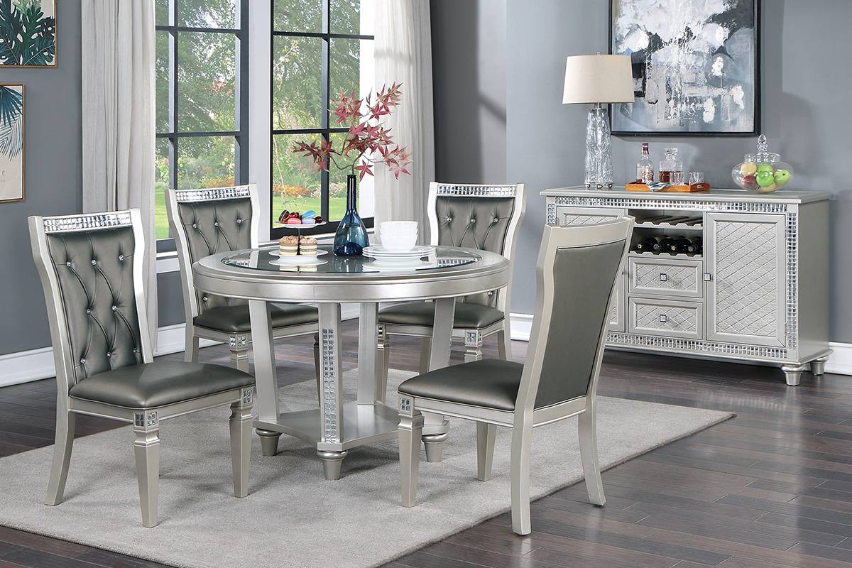 F1903 Dining Chair Silver (set of 2)