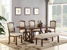 F2398 Dining Table Wooden Brown