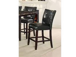 F1754 Counter Height Chair Black (set of 2)