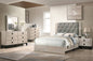 F9561EK Eastern King Bed Cream