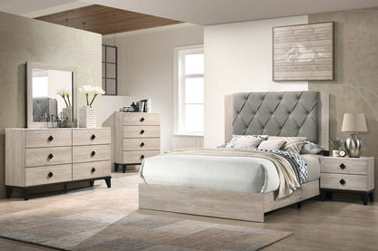 F9561Q Queen Bed Cream