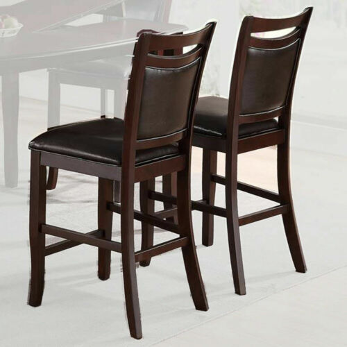 Poundex Dark Espresso Counter Height Chair  Model F1389