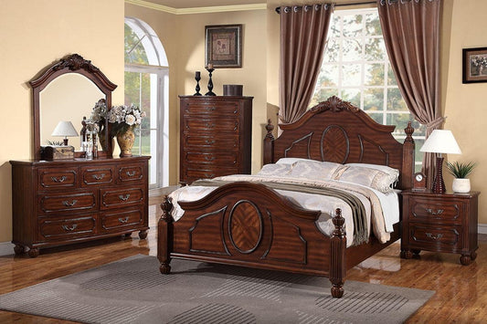 F9141Q Queen Bed Cherry