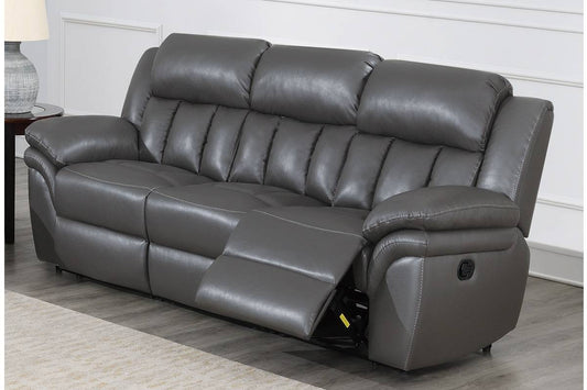 F86336  3-Pcs power Motion Set-Sofa Grey