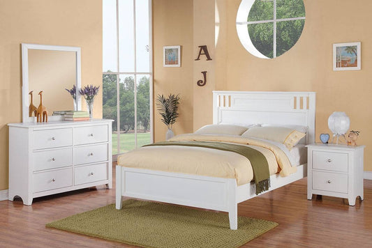 F9123F Full Size Bed White