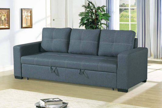 F6532 Blue Gray Sofa Bed by Poundex