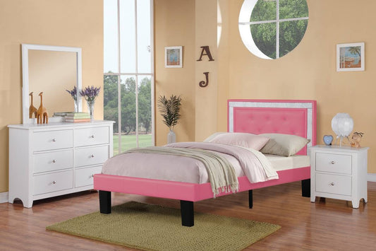 F9375F Full Size Bed Pink